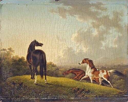 Frightened Horses in a Landscape, 1800, Sawrey Gilpin