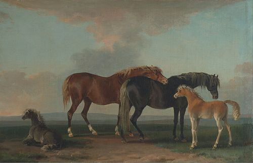 Mares and Foals, facing right, 1795, Sawrey Gilpin