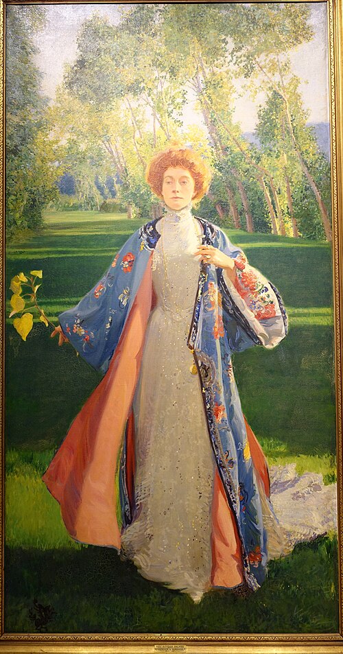 Life size portrait of May Suydam Palmer, 1901, Frederick William MacMonnies