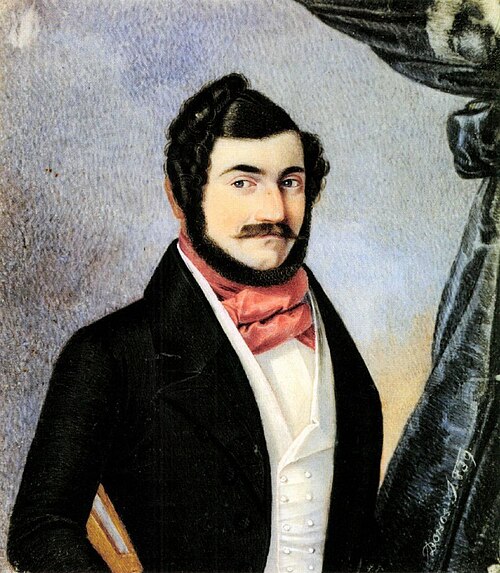 Portrait d’homme, 1839, József Borsos