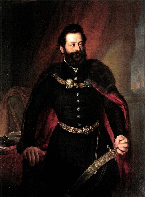 Portrait of Count Károly Andrássy, 1844, József Borsos