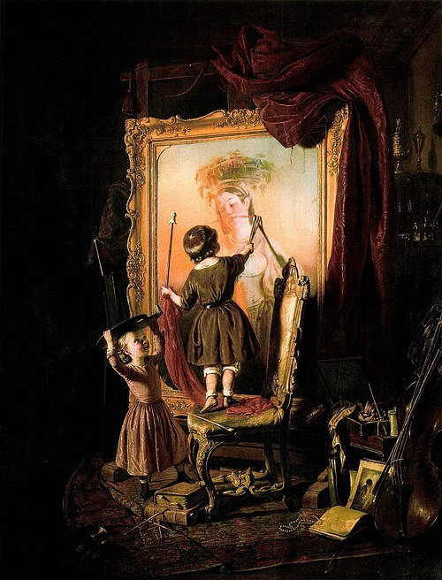 The Artist's Dream (The Little Painter), 1851, József Borsos