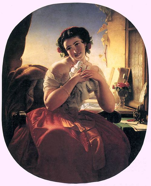Homing Pigeon, 1856, József Borsos