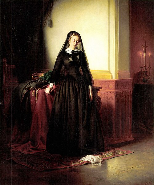 The Widow, 1853, József Borsos