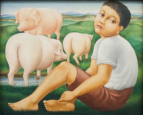 Swineherd, 1923, Georg Schrimpf