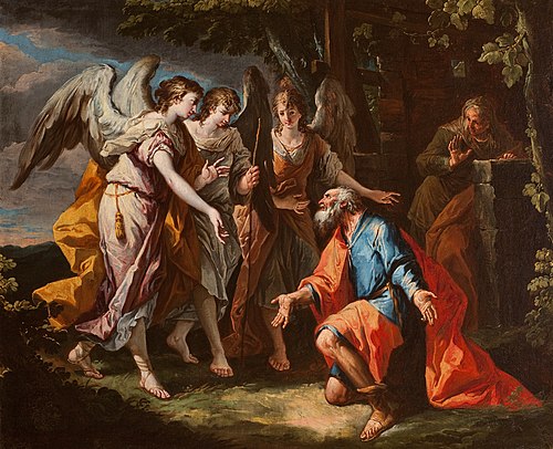 Abraham and the Angels, 1737, Gaspare Diziani