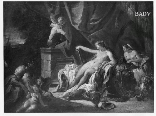 Hercule aux pieds d'Omphale, 1714, Gaspare Diziani