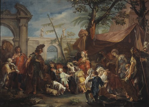 The Family of Darius Pleading to Alexander, 1745, Gaspare Diziani