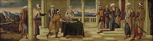 The Trial of Moses, , Bonifazio Veronese