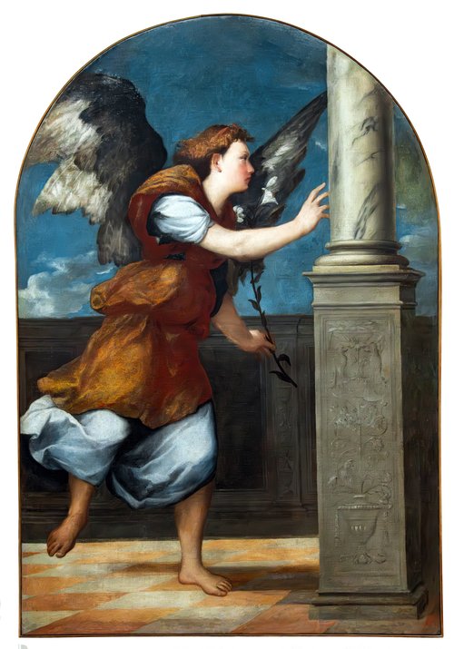 Die Verkündigung des Herrn (Engel), , Bonifazio Veronese