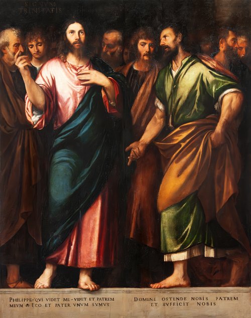 Le Rédempteur et les apôtres, 1528, Bonifazio Veronese
