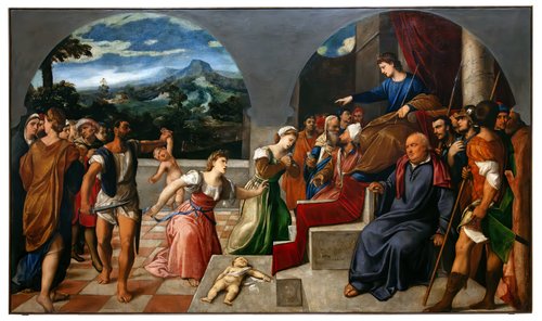 Jugement de Salomon, 1533, Bonifazio Veronese
