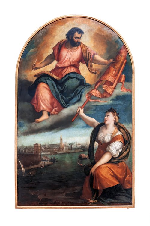 Saint Marc donne son étendard à Venise, 1531, Bonifazio Veronese