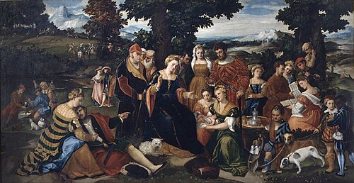 Finding of Moses, 1545, Bonifazio Veronese