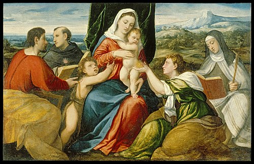 Vierge à l'Enfant, 1540, Bonifazio Veronese