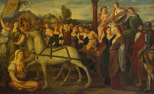Triumph der Keuschheit, 1535, Bonifazio Veronese