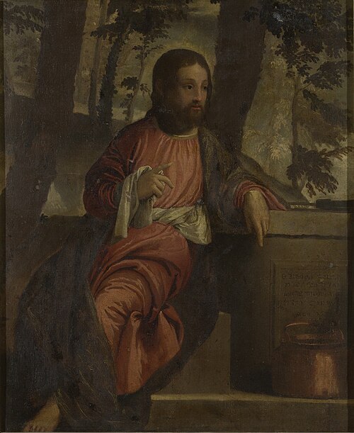 Christ at the well, 1525, Bonifazio Veronese