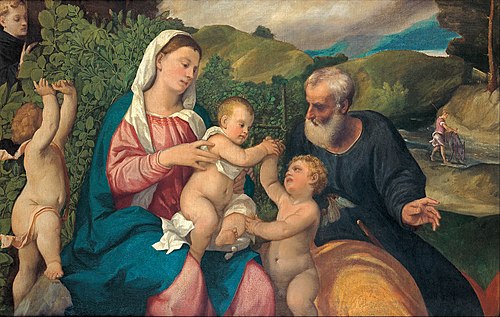 Rest on the Flight into Egypt, 1520, Bonifazio Veronese