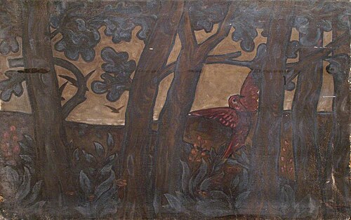 Frieze for Pownall Hall, 1889, Selwyn Image