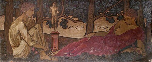 Frieze for Pownall Hall, 1889, Selwyn Image