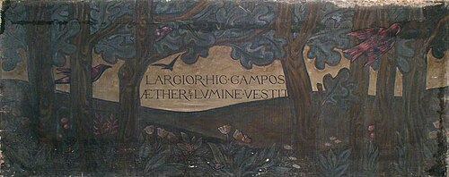 Frieze for Pownall Hall, 1889, Selwyn Image