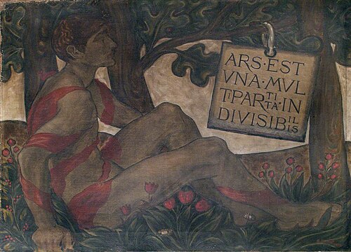 Frieze for Pownall Hall, 1889, Selwyn Image