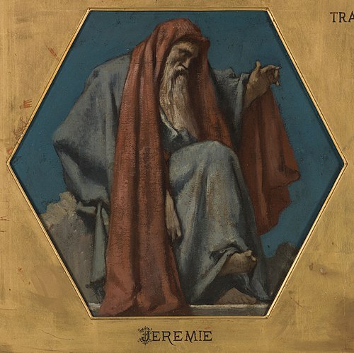 Esquisse pour l'église Saint François Xavier : Jérémie, 1875, Jules-Élie Delaunay