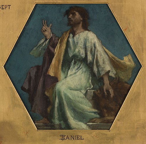 Esquisse pour l'église Saint François Xavier : Daniel, 1875, Jules-Élie Delaunay