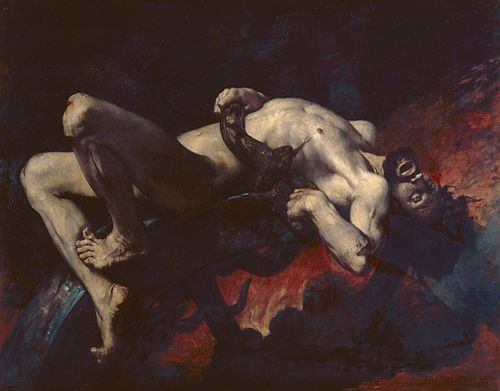 Ixion précipité dans les enfers, 1876, Jules-Élie Delaunay