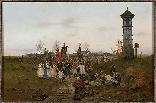 Great procession, 1884, Seweryn Bieszczad
