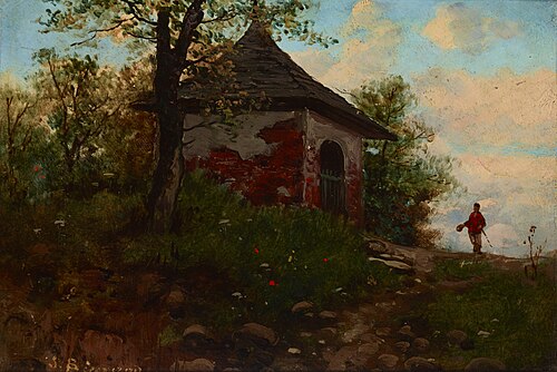 Landscape with a Wayside Shrine, , Seweryn Bieszczad