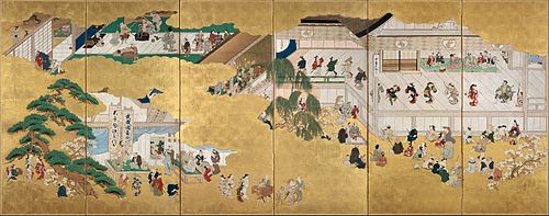 Scenes from the Nakamura Kabuki Theater, 1694, Moronobu