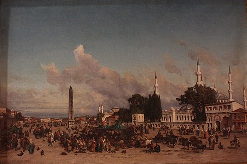 La place de l'At-Meïdan à Constantinople, 1861, Fabius Brest