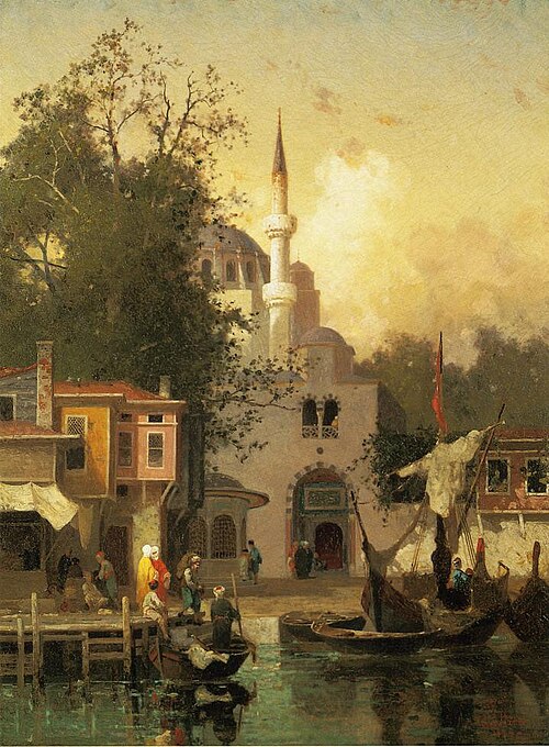 Vue de Constantinople., 1874, Fabius Brest