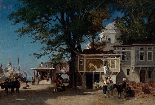 Vue de Constantinople, 1884, Fabius Brest