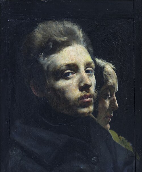 Portrait de l'artiste et de sa mère, 1846, Félix Trutat
