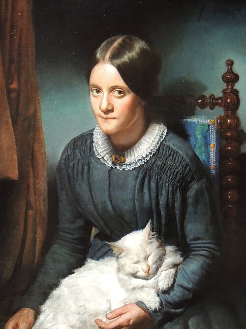 La dame au chat, , Félix Trutat