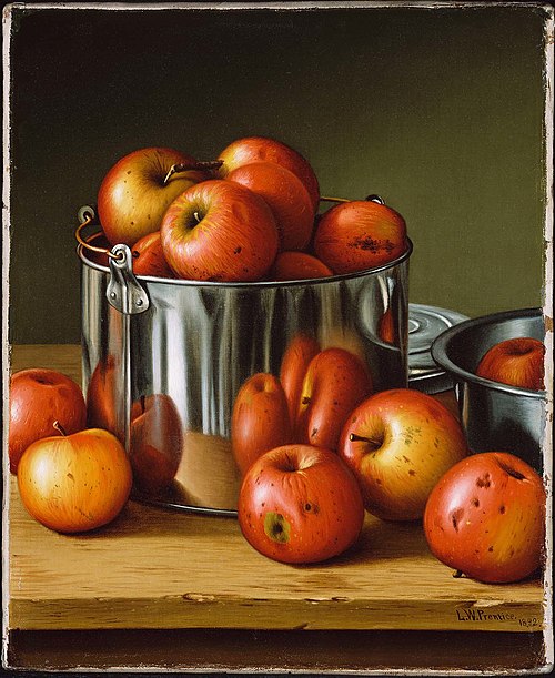 Apples in a Tin Pail, 1892, Levi Wells Prentice