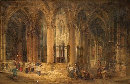 Abbaye-aux-hommes, Caen, France, 1866, Wyke Bayliss