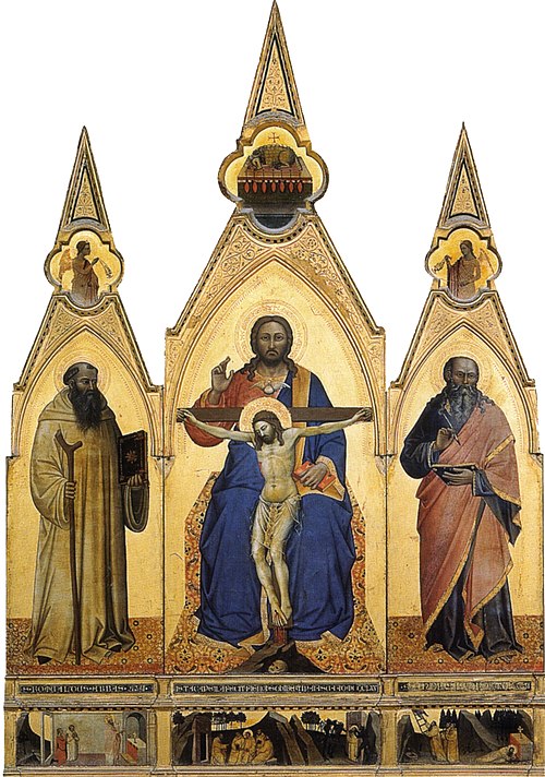 Triptyque au Trône de grâce, 1365, Nardo di Cione
