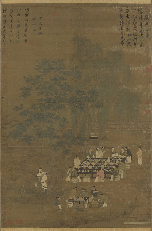 Literary Gathering, , Song Huizong