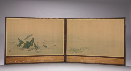 Fish in a Lotus Pond, 1834, Donshu Ohara