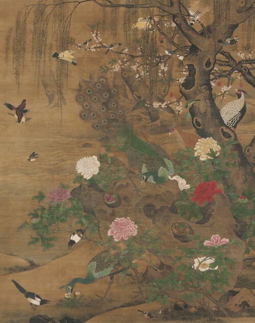 Birds Gather under the Spring Willow, 1495, 