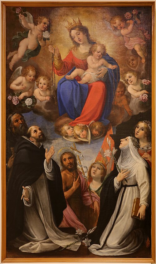 madonna del rosario con santi e beati, , Astolfo Petrazzi