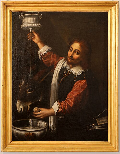 Portrait d’homme avec un âne, , Astolfo Petrazzi