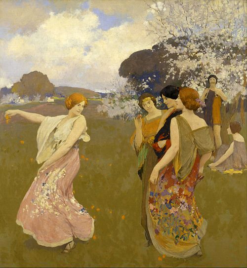 Spring Dance, 1917, Arthur Frank Mathews