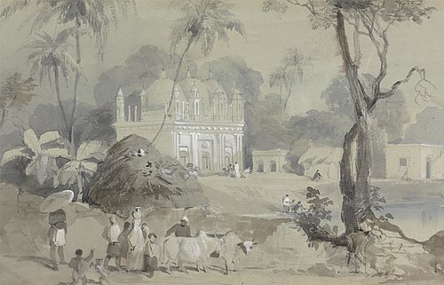 Mosque at Borranypore, , Charles D'Oyly