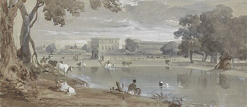 View of Part of Chowringhee - Calcutta, , Charles D'Oyly