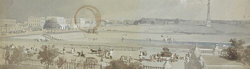Chowringhee Road from No. XI Esplanade, , Charles D'Oyly