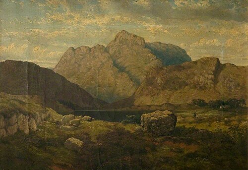 View near Keswick, Cumberland, 1803, George Howland Beaumont